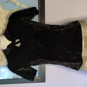 Goth Velvet Retro Top